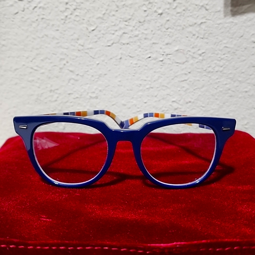 Blue Rayban Glasses
